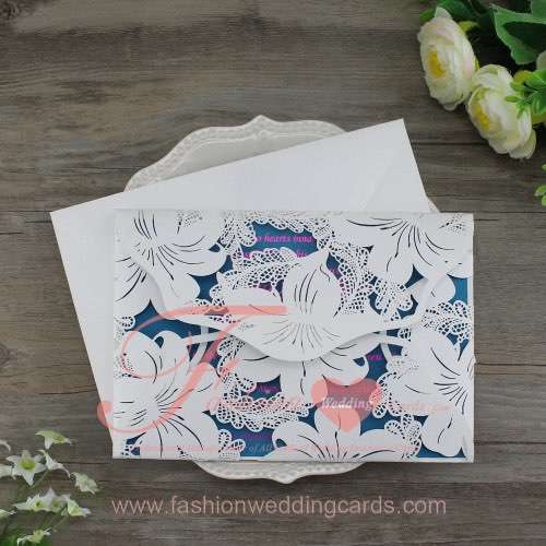 Lily Laser Cut Wedding Invitations Melbourne